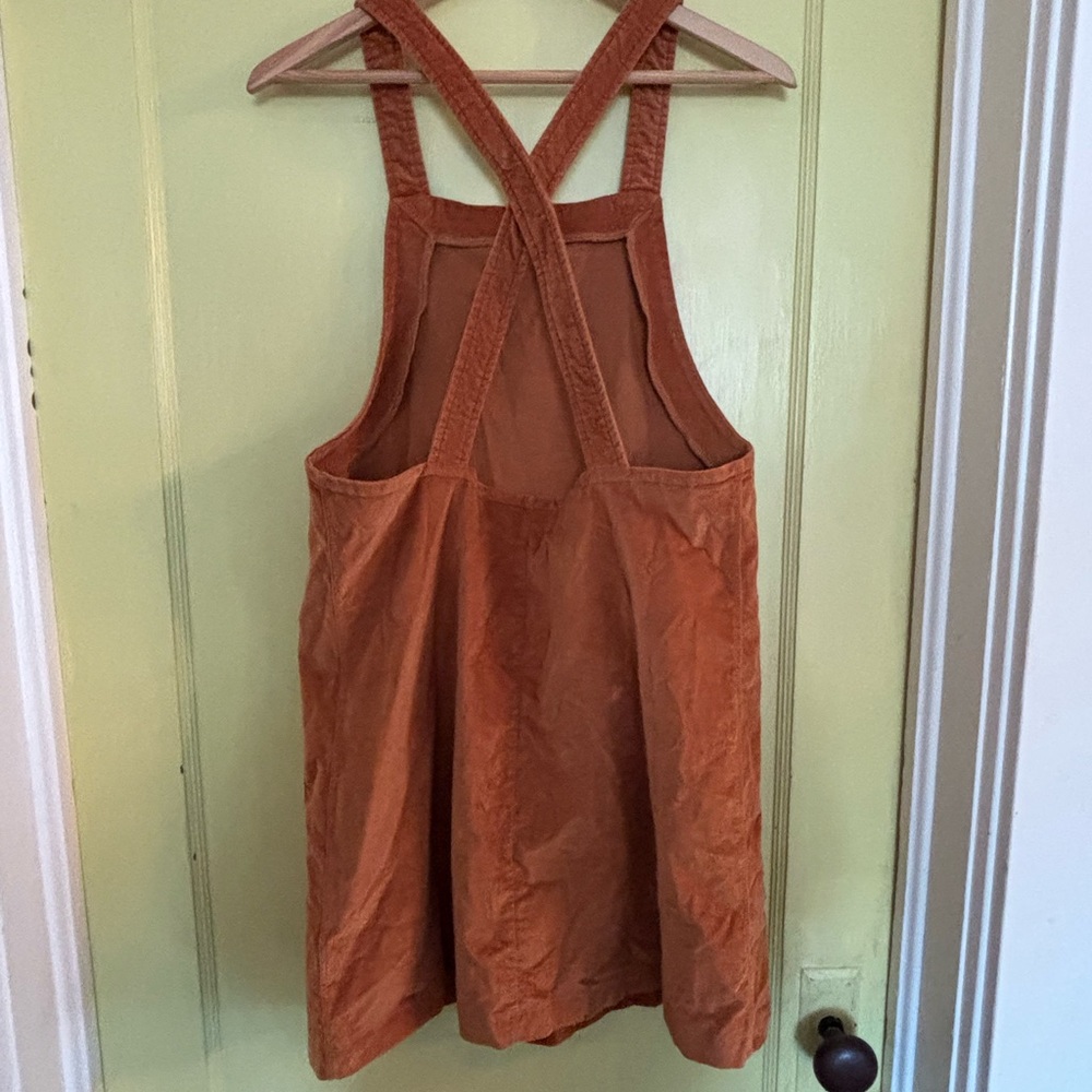 Madewell mustard apron style corduroy dress - Picture 2 of 4